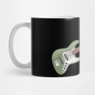 Vintage Avocado Green Electric J-Bass Mug